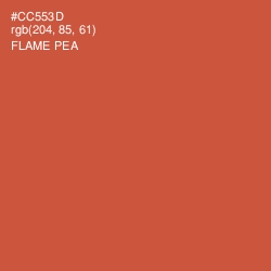 #CC553D - Flame Pea Color Image