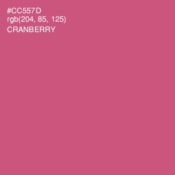 #CC557D - Cranberry Color Image