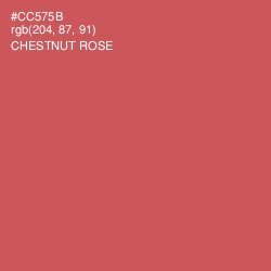 #CC575B - Chestnut Rose Color Image