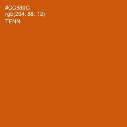 #CC580C - Tenn Color Image