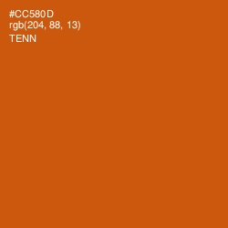 #CC580D - Tenn Color Image