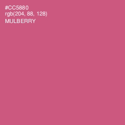 #CC5880 - Mulberry Color Image