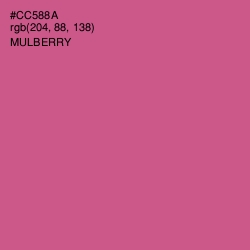 #CC588A - Mulberry Color Image