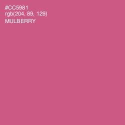 #CC5981 - Mulberry Color Image