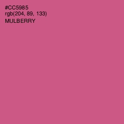 #CC5985 - Mulberry Color Image