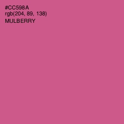 #CC598A - Mulberry Color Image