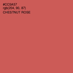 #CC5A57 - Chestnut Rose Color Image