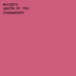 #CC5B7C - Cranberry Color Image