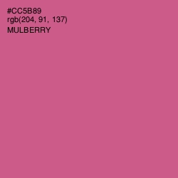 #CC5B89 - Mulberry Color Image