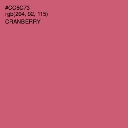 #CC5C73 - Cranberry Color Image