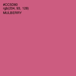 #CC5D80 - Mulberry Color Image