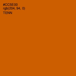 #CC5E00 - Tenn Color Image