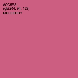 #CC5E81 - Mulberry Color Image