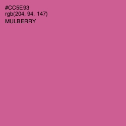 #CC5E93 - Mulberry Color Image