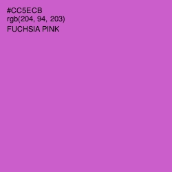 #CC5ECB - Fuchsia Pink Color Image