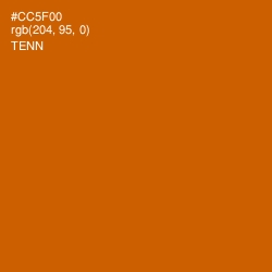 #CC5F00 - Tenn Color Image
