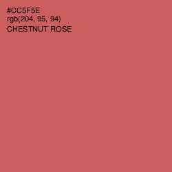 #CC5F5E - Chestnut Rose Color Image
