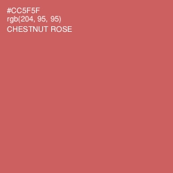 #CC5F5F - Chestnut Rose Color Image