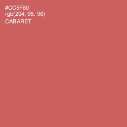 #CC5F60 - Cabaret Color Image