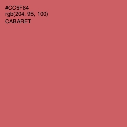 #CC5F64 - Cabaret Color Image