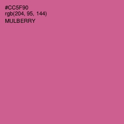 #CC5F90 - Mulberry Color Image
