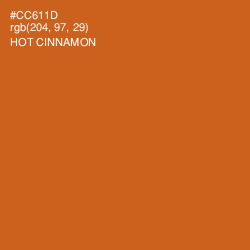 #CC611D - Hot Cinnamon Color Image