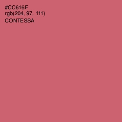 #CC616F - Contessa Color Image