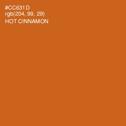 #CC631D - Hot Cinnamon Color Image