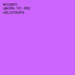 #CC65FC - Heliotrope Color Image