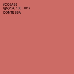 #CC6A65 - Contessa Color Image