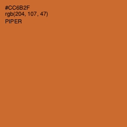 #CC6B2F - Piper Color Image