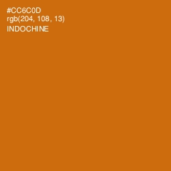 #CC6C0D - Indochine Color Image