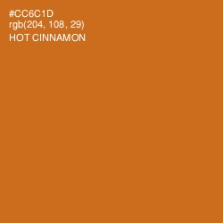 #CC6C1D - Hot Cinnamon Color Image