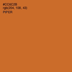 #CC6C2B - Piper Color Image