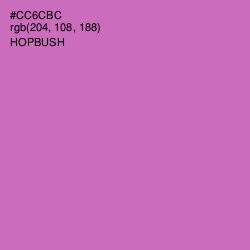 #CC6CBC - Hopbush Color Image