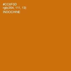 #CC6F0D - Indochine Color Image