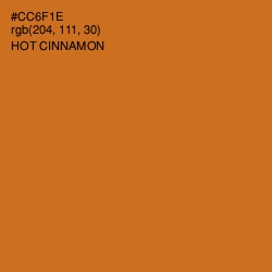 #CC6F1E - Hot Cinnamon Color Image