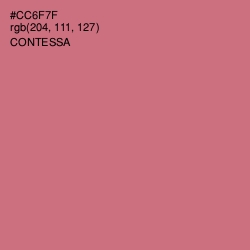 #CC6F7F - Contessa Color Image