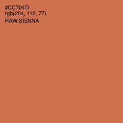 #CC704D - Raw Sienna Color Image