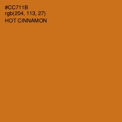 #CC711B - Hot Cinnamon Color Image