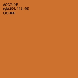 #CC712E - Ochre Color Image
