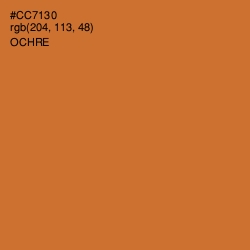 #CC7130 - Ochre Color Image