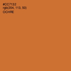 #CC7132 - Ochre Color Image