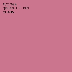 #CC758E - Charm Color Image