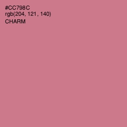 #CC798C - Charm Color Image