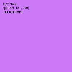 #CC79F8 - Heliotrope Color Image
