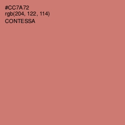 #CC7A72 - Contessa Color Image