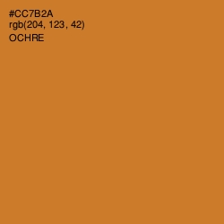 #CC7B2A - Ochre Color Image