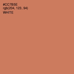 #CC7B5E - Raw Sienna Color Image