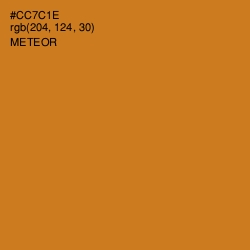 #CC7C1E - Meteor Color Image
